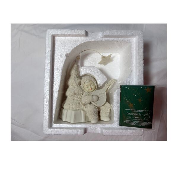 VTG Snowbabies Dept 56 Starlight Serenade Figurine Christmas Tree Star In Box - Picture 5 of 9